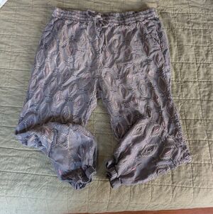 Johnny Was Pete & Greta Diamond All Over Embroidered Pant Lilac Purple Size L